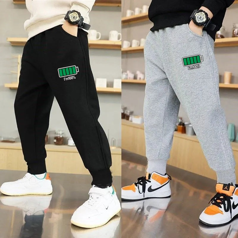 Fashion Unisex Kids Ramadan Trousers Boys Sweatpants Casual Pencil Pants Teens Clothes Loose Bottom Joggers