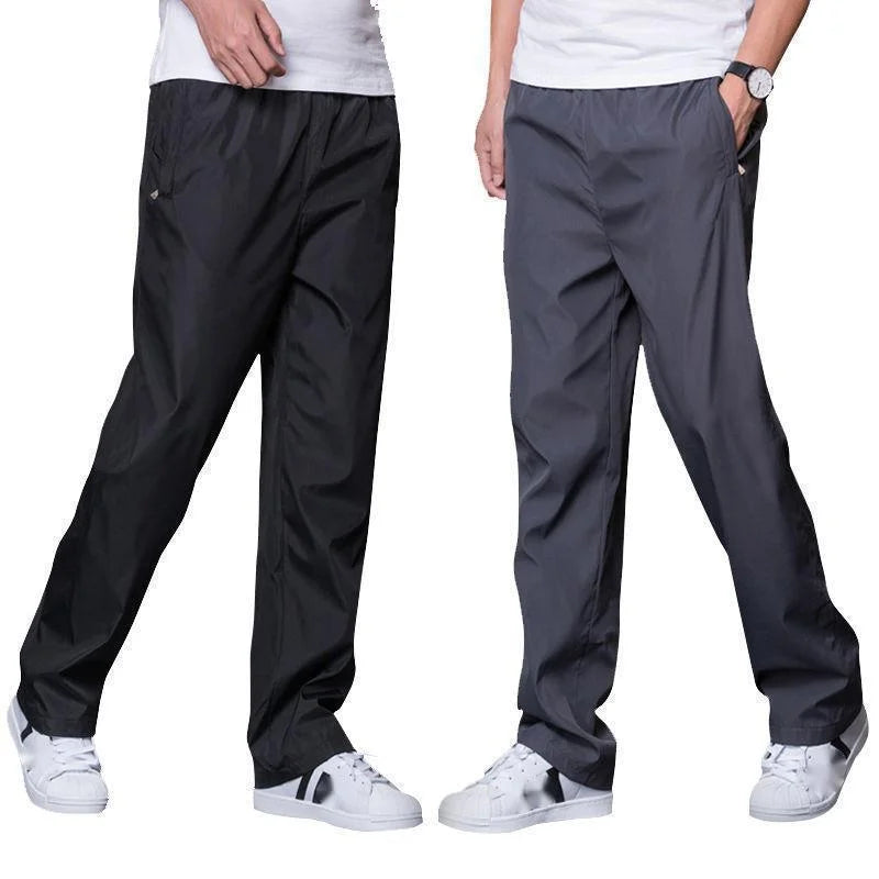 Men's Pants Sweatpant Quick Dry Breathable Pants Spring Sports Trouser Elastic Waist Straight Wide Joggers Running Tracksuit Men