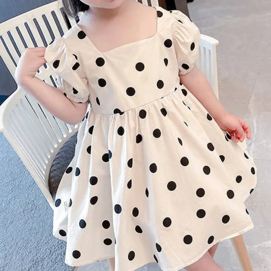 Summer Baby Dress Girl Clothes Kids Hubble-bubble Sleeve Princess Dresses Popular Hot Style Child Dress Vestidos