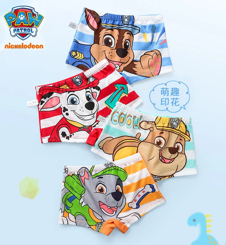 Genuine PAW Patrol Children's Underwear Boys Panties Kids Baby Briefs Cartoon Print Cotton Underwear Gift Comfortable breathable