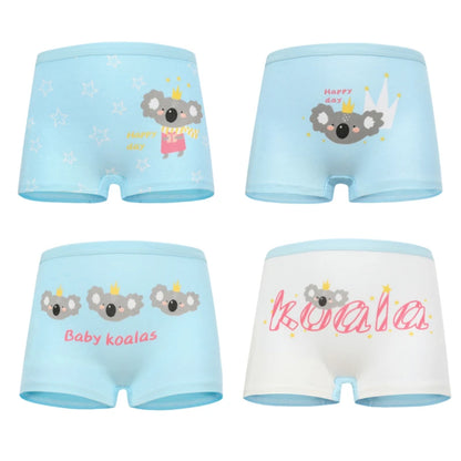 4pcs/lot Cartoon girls briefs Panties 100% Cotton Short Pants Cartoon Panties Girls' Underwear