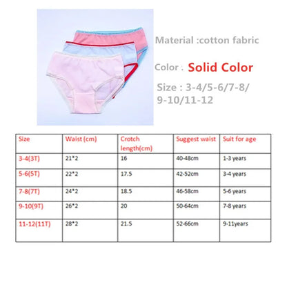 6pc Boys Girls Solid Underwear Baby Panties Briefs Kids Panties for Children 1-10Years