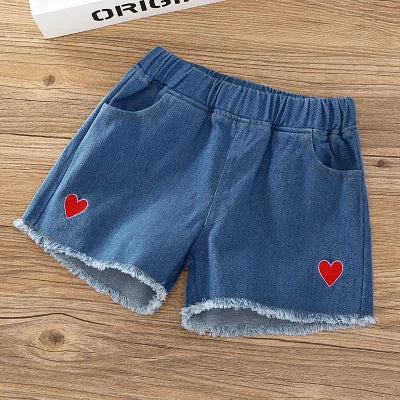 Girls Denim Shorts Teenagers Summer Lace Short Pants Kids Beach Clothes Children's Shorts For Teenage Girls