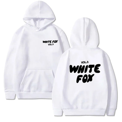 White Fox women's hoodie loose fitting hoodie wool thick letter print Men Sweatshirts