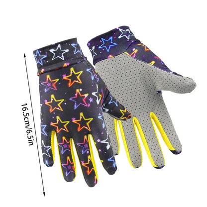 Kids Bike Gloves Ice Silk Sun Protection Gloves For Kids Toddler Full Finger Gloves For Riding Roller Fishing Biking Skating