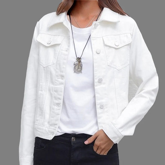 New Women's Denim Jacket Spring and Autumn 2022 Casual Short Denim Jacket Women's Korean Version Solid Color Jacket Clothes