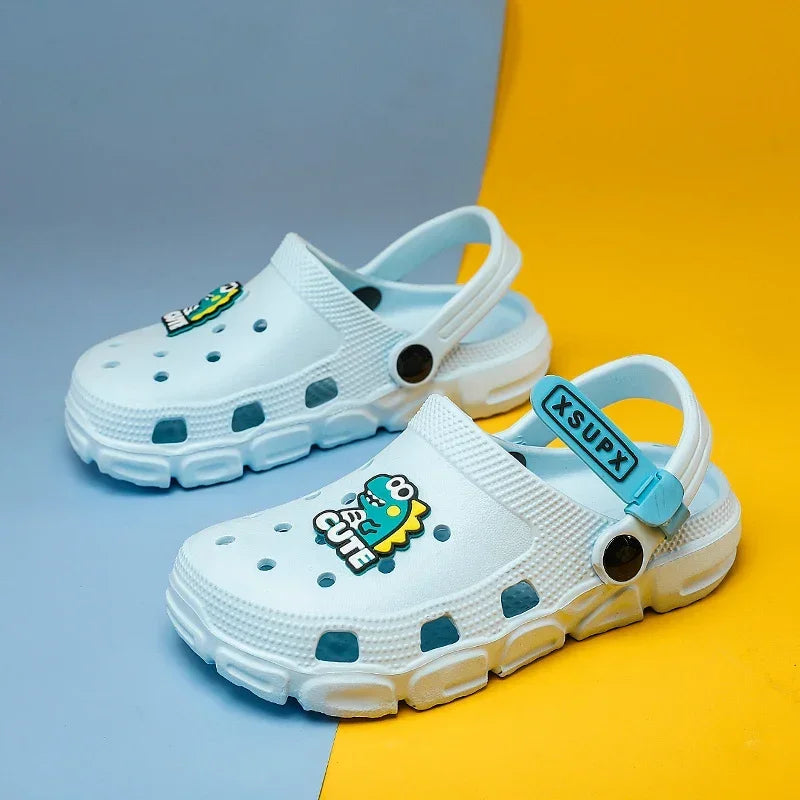 Children Clogs Cartoon Dinosaur Boys Girls Sandals Summer EVA Shoes Soft Cute Beach Water Slippers for Boy