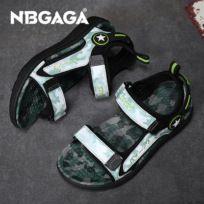 Summer Children Sandals Fashion Sneakers Boy Girls Outdoor Beach Shoes Kids Non-Slip Footwear Outdoor Sports Running Sandals