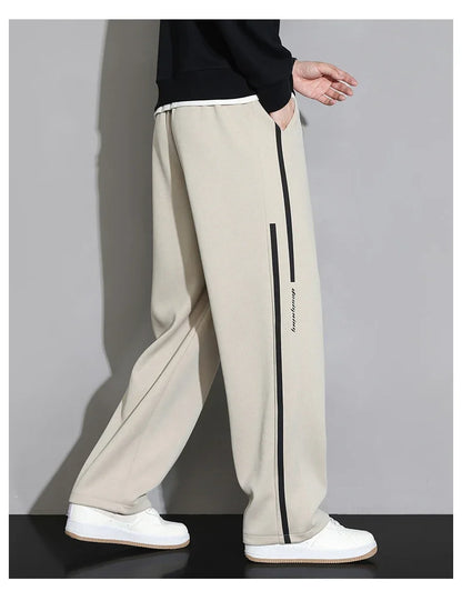 2024 New Sweatpants Men Baggy Joggers Wide Leg Pants Neutral Breathable Loose Outdoor Trousers Fashion Design Jogging Pants