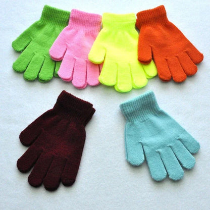 For 6-10 Years Old Kids Boys Girls Winter Cold and Warm Gloves Children Gloves