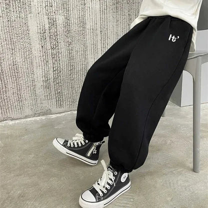 Autumn Children Boy Jogger Pant Cotton Letter Elastic Waist Infant Baby Boys Sports Pant Loose Soft Casual Toddler Boy Sweatpant