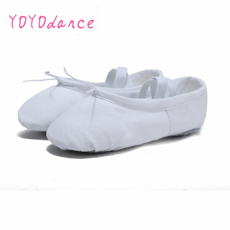 Sale Child Girl Soft Split Sole Slipper Cotton Comfortable Fitness Breathable Toddler Canvas Practice Gym Dance Ballet Shoe