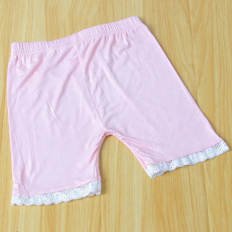 Summer Girls Shorts Baby Soft Modal Safety Panties Children Pants For 3-10Years Old Baby Clothes Girl Lace Underwear Boxer Short