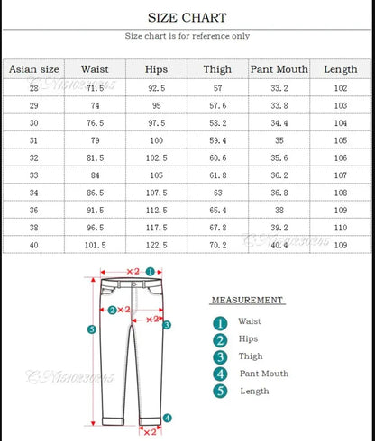 Men's Slim-fit Denim Pants Stretch Black Jeans Classic Style Business Fashion Pure Male Brand Casual Trousers