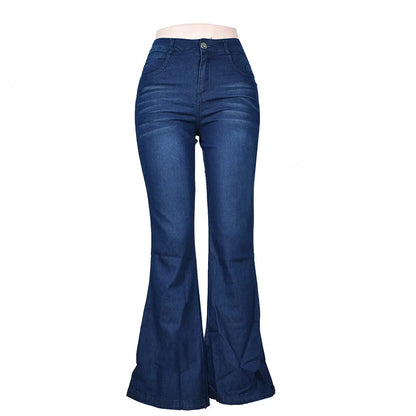 2024 Light Blue Washed Distressed High Waisted Wide Straight Leg Jeans For Women Spring Summer 2024 New Loose Slimming Jeans