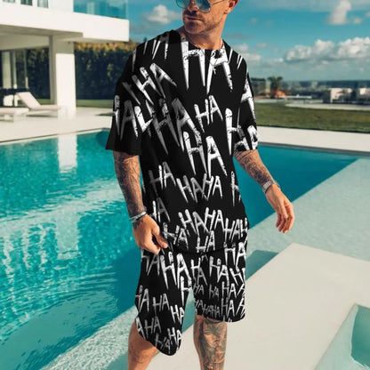 Men's 3D Printed Fashion Clothes For Man Print Streetwear Summer T Shirt Shorts 2 Piece Suit Casual Sportswear Men Tracksuit