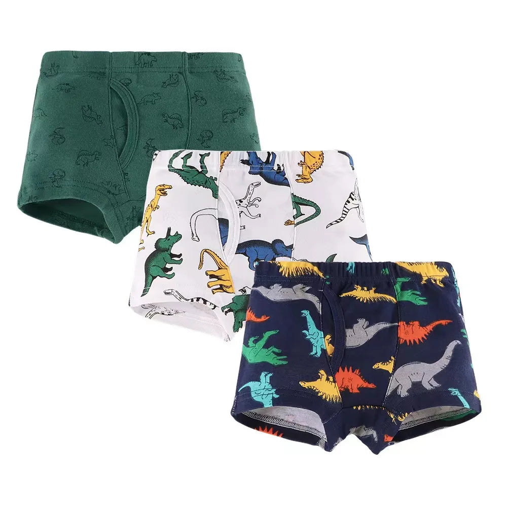 3pcs/set Baby Boys Underwear High quality 100% cotton Panties Kids Short Briefs Children Underpants 2-12Y