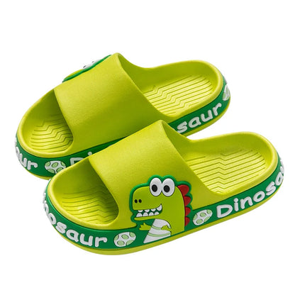 New Summer Children's Slippers Boys Home Bath Non-slip Girls Cartoon Slippers Comfortable Eva Soft Sole Indoor Outdoor Sandals