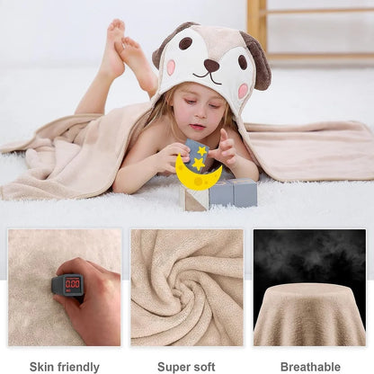 MICHLEY Hooded Baby Bath Towels Bathrobe Shower Soft Warm Toddler Sleeping Swaddle Blanket For Boys Girls Kids Newborn 0-9T