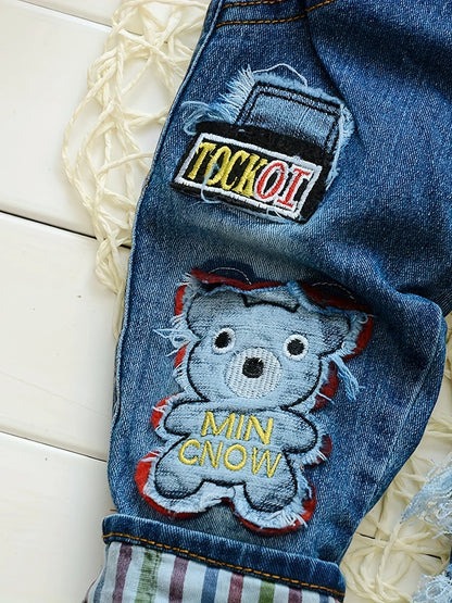 IENENS Kids Baby Clothes Clothes Jumper Boys Girls Dungarees Infant Playsuit Pants Denim Jeans Overalls Toddler Jumpsuits