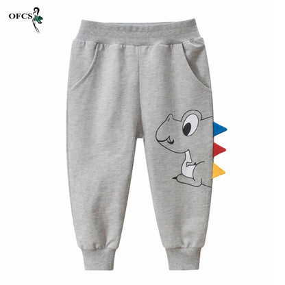 Children's Ankle-length Pants Spring Cartoon Pants Casual Kids Sports Pants 2-10Years Joggers Sweatpants Enfant Garcon Trousers