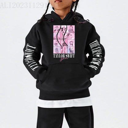 Fashionable children's hoodies, new hoodies for boys and girls, trendy designs for children, Taylor printed hoodies