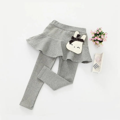 Girls Leggings Lace Princess Kids Skirt-pants Summer Autumn Clothing Children Slim Puffy Skirt Pant Trousers 2-6 Years Clothes