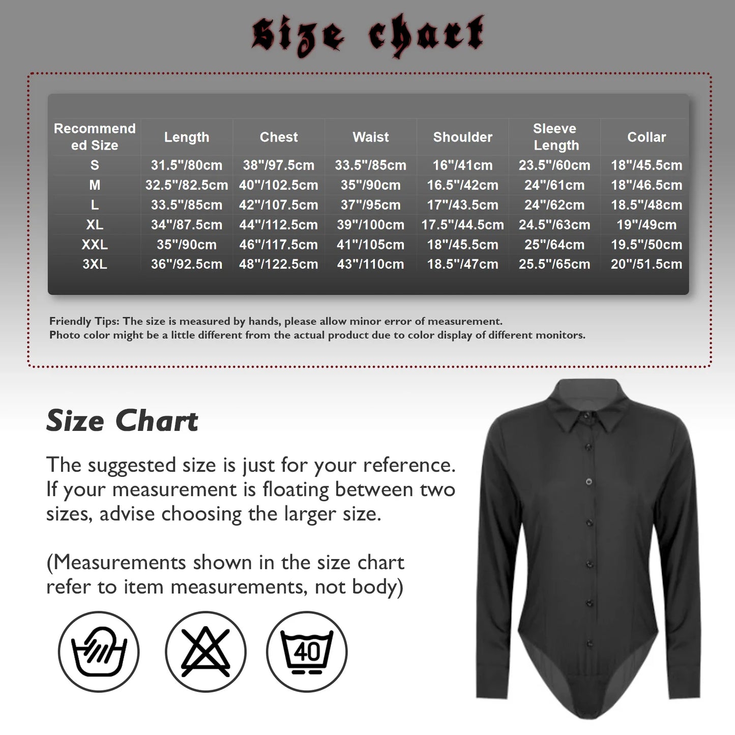 Women's Long Sleeve Button Down Shirts Bodysuit Career Top Blouse Easy Care Work Shirt for Office Lady Formal Business Occasion