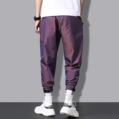 Spring Elegant Fashion Harajuku Slim Fit Ropa Hombre Loose All Match Sport Casual Trousers Gradient Leggings Pockets Harem Pants