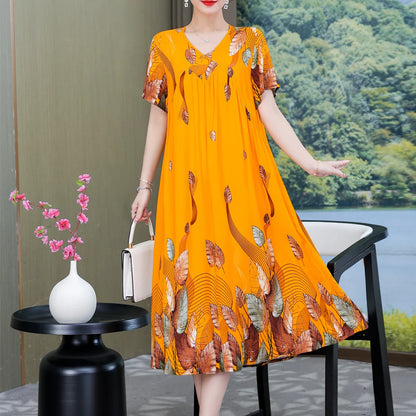 New 2024 Women Dress Female Casual short Sleeve cotton Dresses loose solid Vintage Sweet Clothing Vestidos  vestido verano