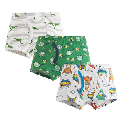 3pcs/set Baby Boys Underwear High quality 100% cotton Panties Kids Short Briefs Children Underpants 2-12Y