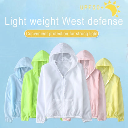 Woman Sun Protection Clothing Female Jackets Summer Ladies Thin Long Sleeve Outdoor Sports Hooded Protect Windbreakers