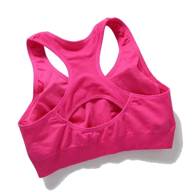 Women Sports Bra Top Push Up Fitness Bra Underwear Sport Tops Breathable Running Vest Gym Active Bras Seamless Yoga Bra