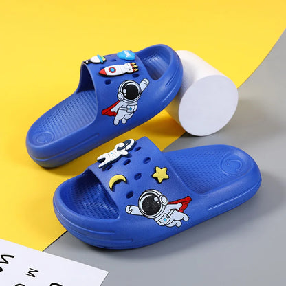 Children Slipper Boys Shoes Cartoon Astronaut Beach Flip Flop Indoor House Shoes Sneaker Casual Sports Boy Slipper Flip Flop