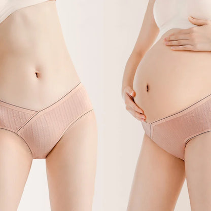 Cotton Mid Waist Belly Maternity Panties Seamless Underwear For Pregnant Women Ladies Pregnancy Briefs Comfort Lingerie M-3XL