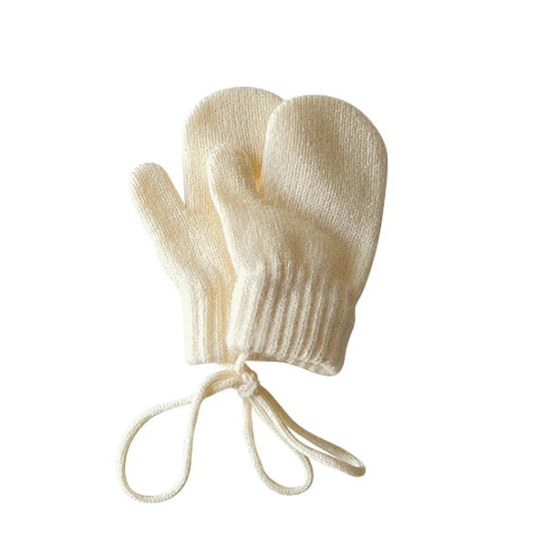 Wool Baby Winter Gloves Candy Color Halter Kids Mittens for Children Girls Boys Accessories Warm Knitted Kids Gloves 1-4Y