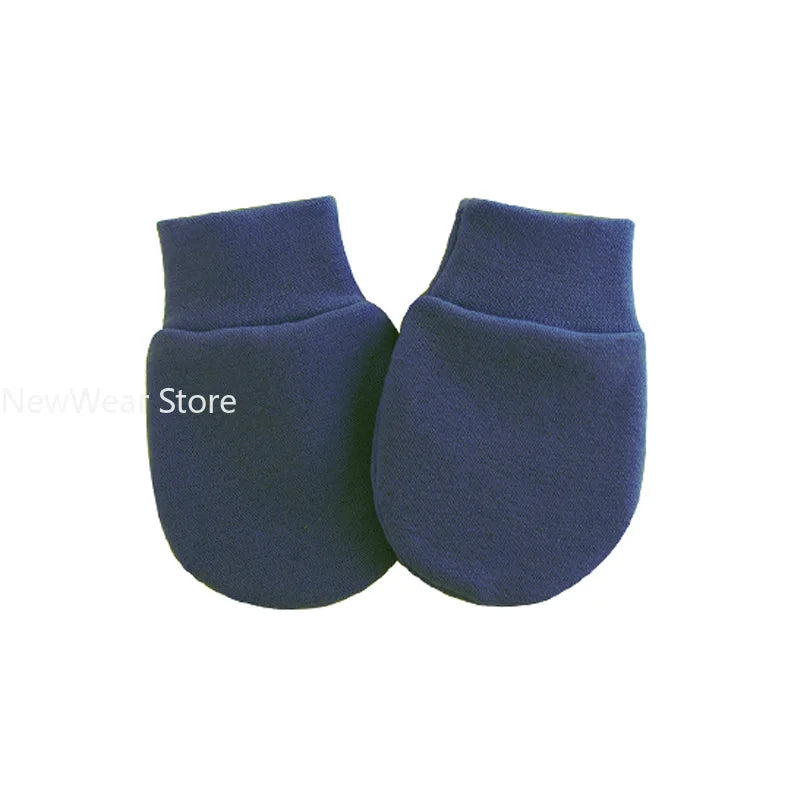 2PCS Baby Anti Scratching Soft Cotton Gloves Newborn Protection Face Scratch Anti-Grab Mittens Kids Infant Handguard Supplies