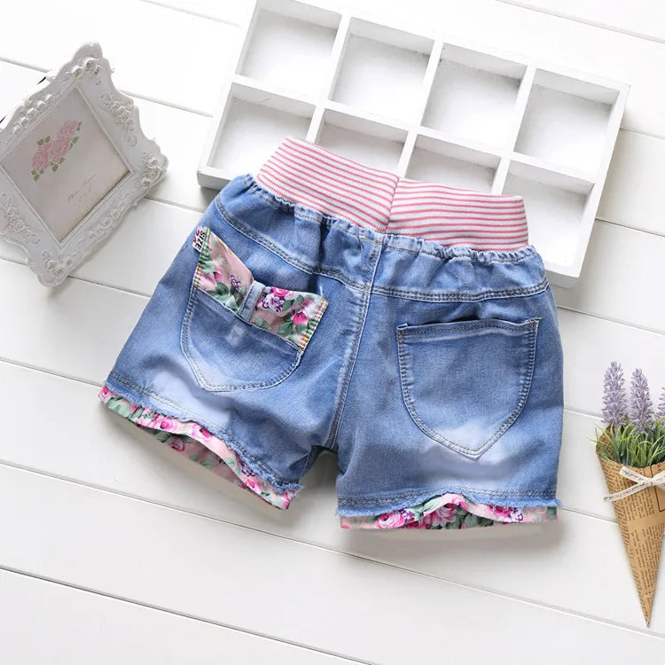 Girls Denim Shorts Teenagers Summer Lace Short Pants Kids Beach Clothes Children's Shorts For Teenage Girls