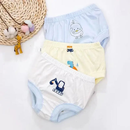 3pairs Lot Spring Summer Panties For Girls Children's Panties Boys Underwear High Waist Cartoon Briefs