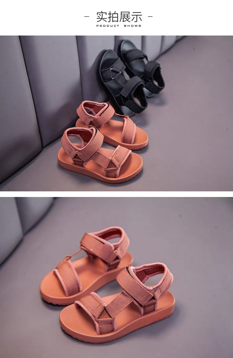 2021 Summer Boys Sandals Casual Children Kids Shoes Rubber School  Breathable Open ToeBoy Beach Sandal