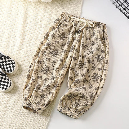 Children Pants 2023 Autumn Winter Trousers for Kids Thicken Boys Girls Joggers Korean Lantern Trouser Baby Sweatpants 1-8