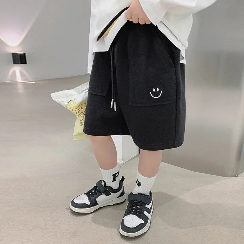 Children Shorts Casual Loose Pants for Kids Candy Color Boys Trousers Teenager Sports Joggers Baby Shool Clothing