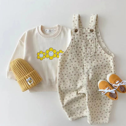 Children Clothing Set Autumn&Spring New Kid Romper Denim Jumpsuit for Newborn Baby Sleeveless Bodysuits for Toddler Boys&Girls