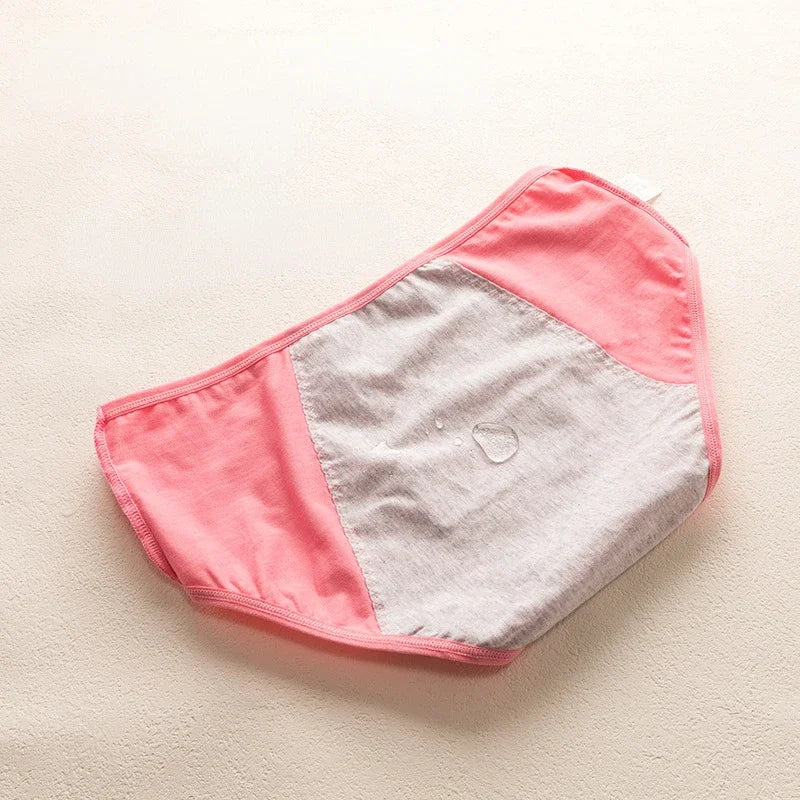 3pcs Cute Cartoon Girls Menstrual  Panties For Teenager Leakproof Physiological Period Underwear Children Panties for periods