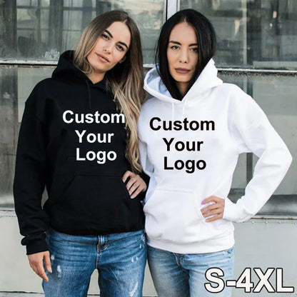 Custom Your Logo Hoodies Men/Women Customize Any Design Style Print Sweatshirt Hooded Autumn Spring Streetwear Hoody Hoodie