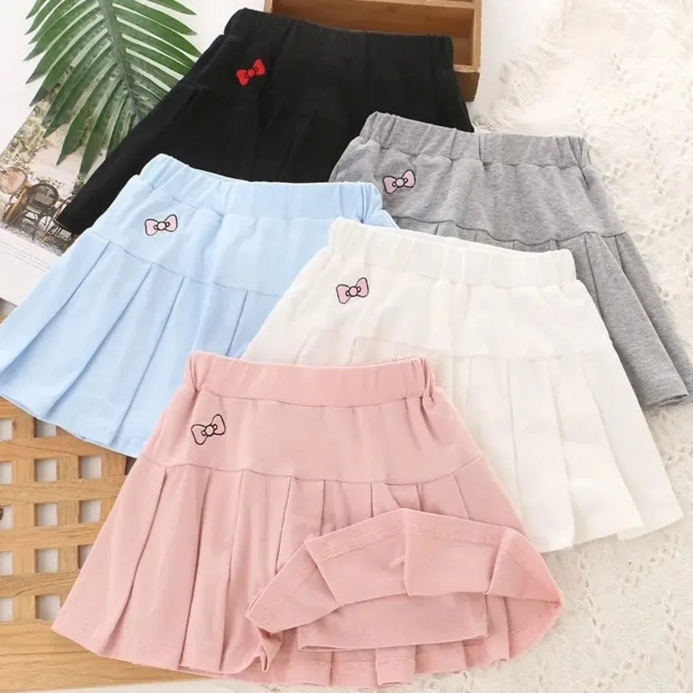 Children's Summer New Comfortable and Breathable Children's Skirt Girls' Pleated Skirt Skirt Anti-slip Culottes