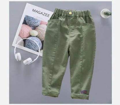 New Cotton Cargo Pants For 2-6 Years Old Solid Boys Casual Sport Pants Enfant Garcon Kids Children Trousers