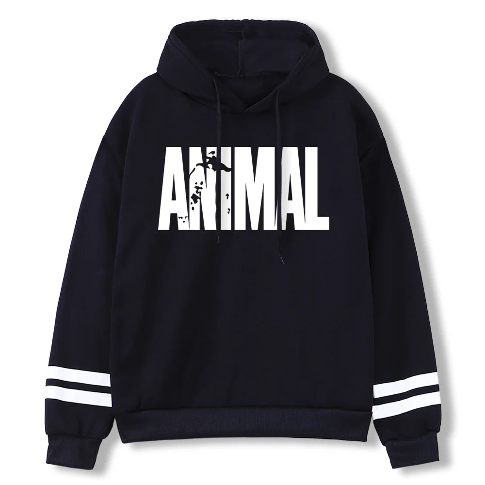 Men's Hoodies ANIMAL Print Sportswear Sweatshirts 2023 Autumn Winter Cotton Top Fashion Quality Male Clothing Casual Pullover