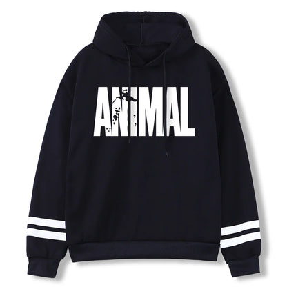 Men's Hoodies ANIMAL Print Sportswear Sweatshirts 2023 Autumn Winter Cotton Top Fashion Quality Male Clothing Casual Pullover