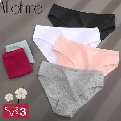 Cotton Panties Jacquard Design Pattern Women Panties Underwear Sexy Female Lingerie Briefs Solid Color Intimate Pantys for Woman